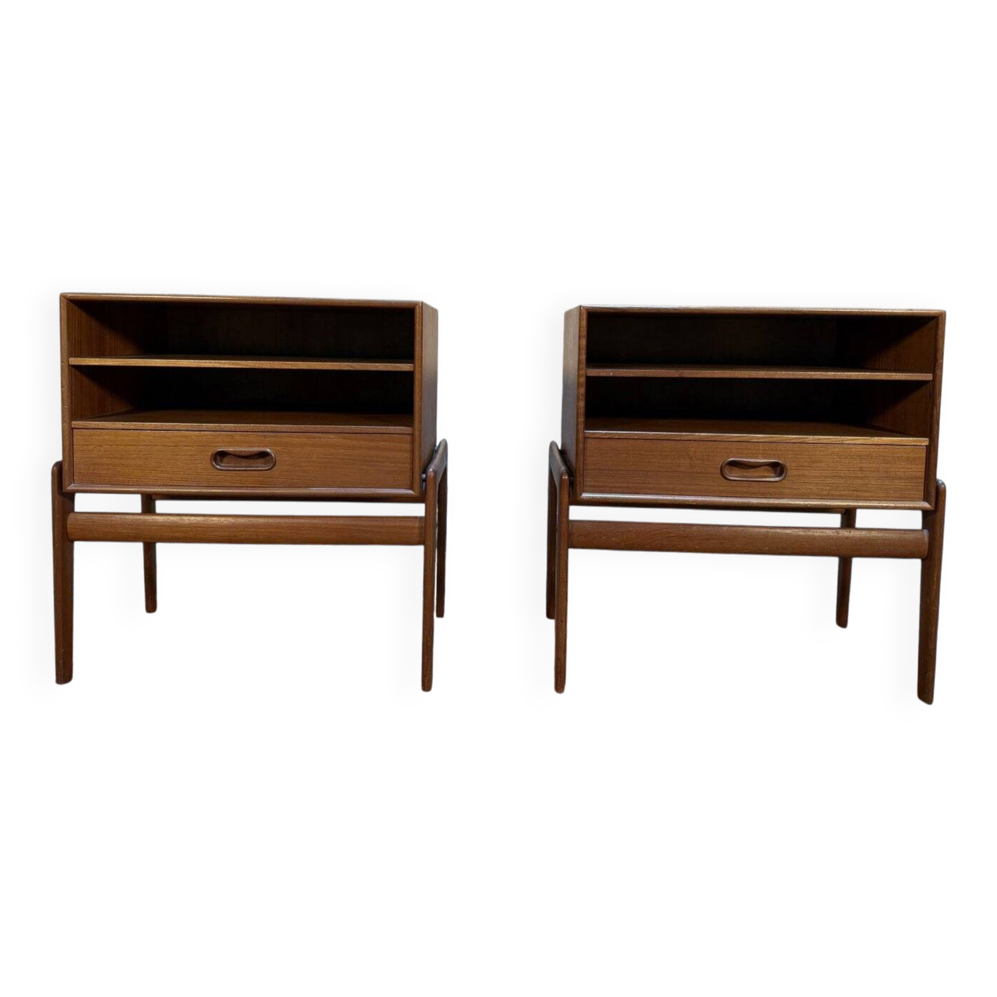 Pair of scandinavian bedside tables by vamo sonderborg