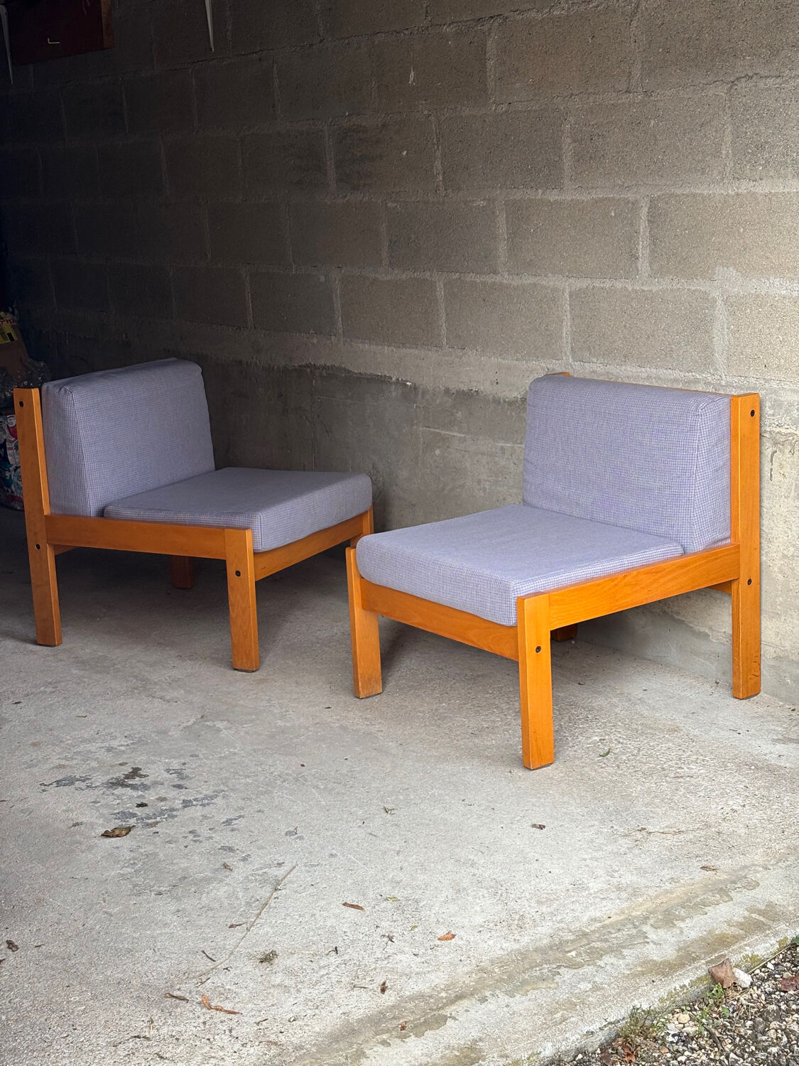 Baumann Esterel model armchairs, 1982