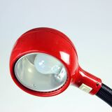 Lampe de table rouge Space Age en plastique, Hongrie 1960