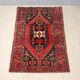 Ancient Asian rug made of cotton and wool, large knot.