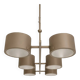 Grey metal Sputnik chandelier Stilnovo Lelli Style with 6 arms Italian