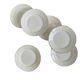 6 beige antique earthenware dinner plates with gold trim by Villeroy and Boch.