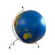 Schul Knickmann, floor inflatable physical Globe, Hamburg Germany 1950