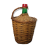 Vintage wicker bottle