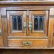 Art Nouveau period stepped desk in carved oak circa 1900