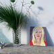 Painting of a blonde woman / oil on canvas