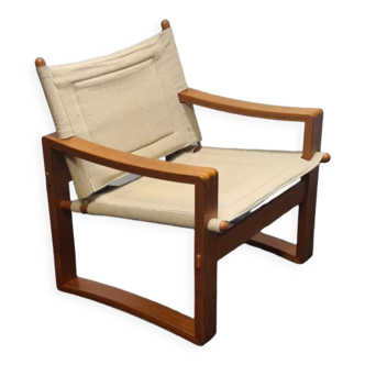 Fauteuil danois vintage en teck par Georg Jensen pour Bernstorffsminde