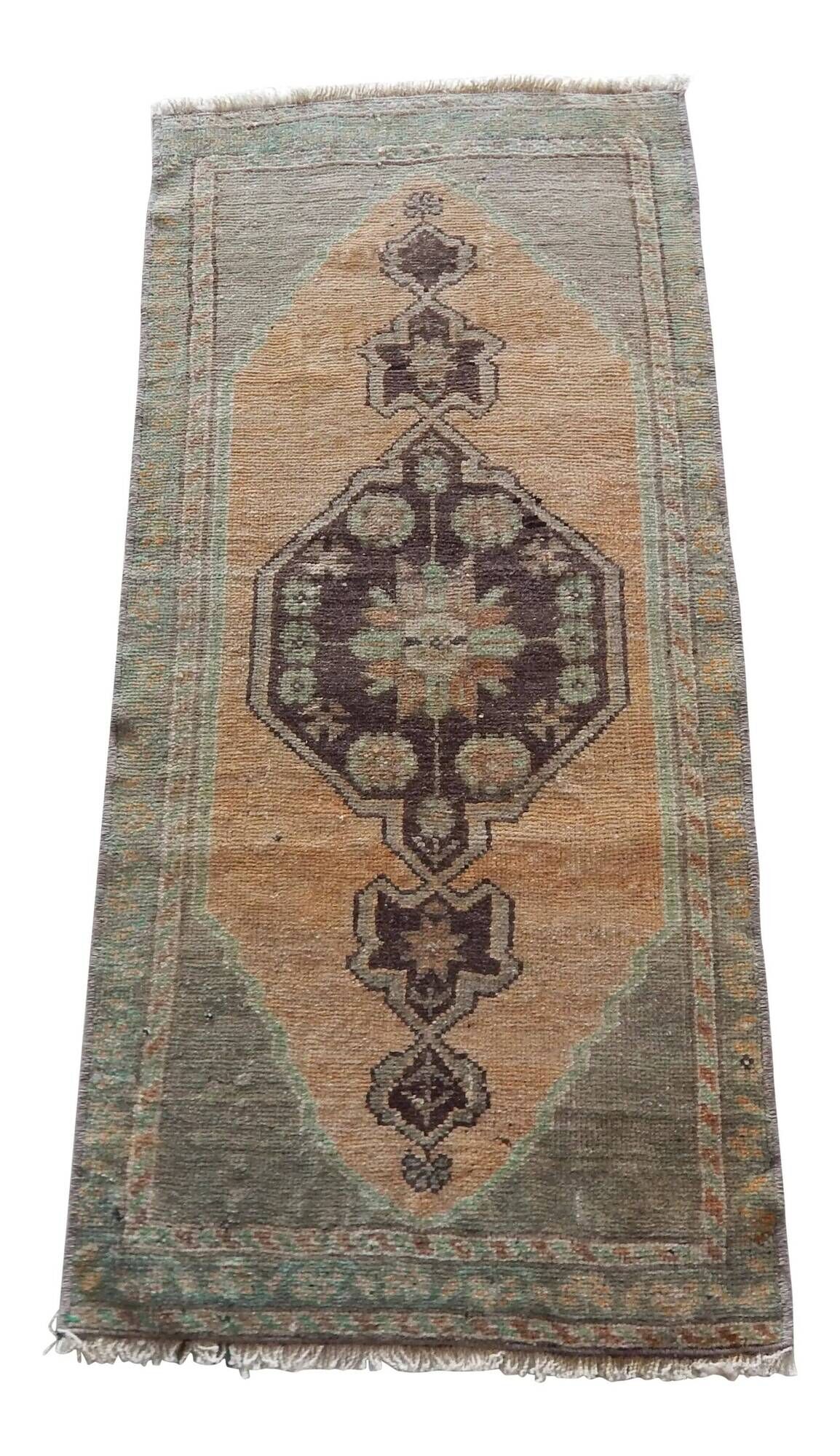 Tapis de couloir turc vintage 48x103 cm