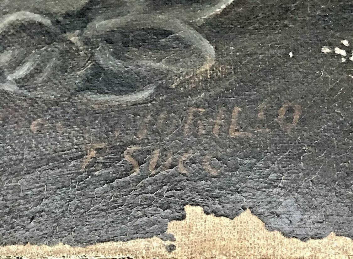 Painting Oil on canvas after Murillo Saint Jean Batiste early 20th century