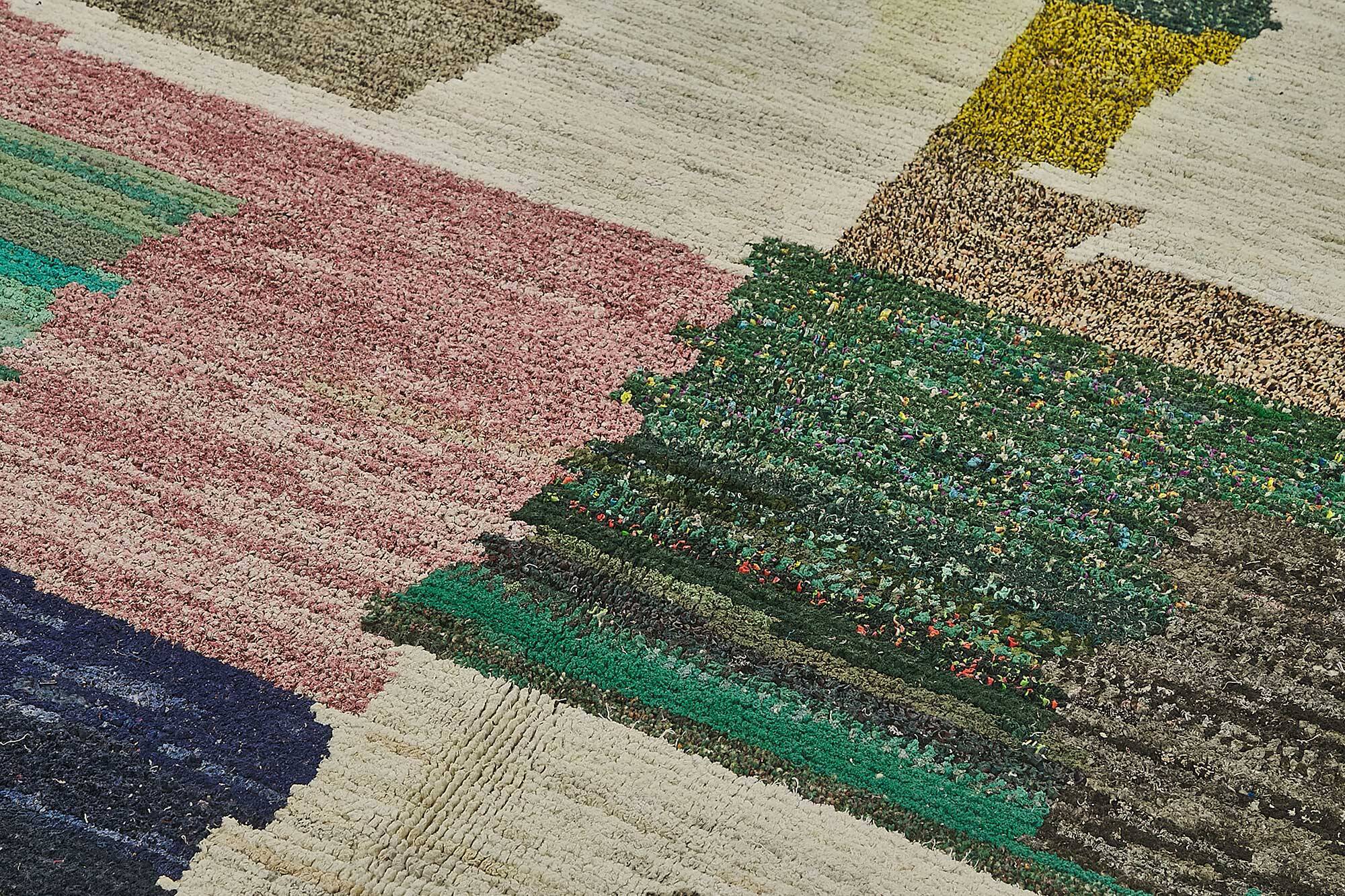 Handwoven Turkish Recycled Boho Rug 202 cm x 316 cm