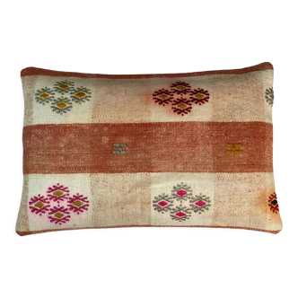 Vintage turkish kilim cushion cover 30x50cm