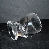 Vintage Portieux Molded Glass Chicken Egg Cup Easter Hen