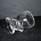 Vintage Portieux Molded Glass Chicken Egg Cup Easter Hen