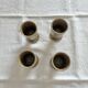 Set of 4 stoneware mugs