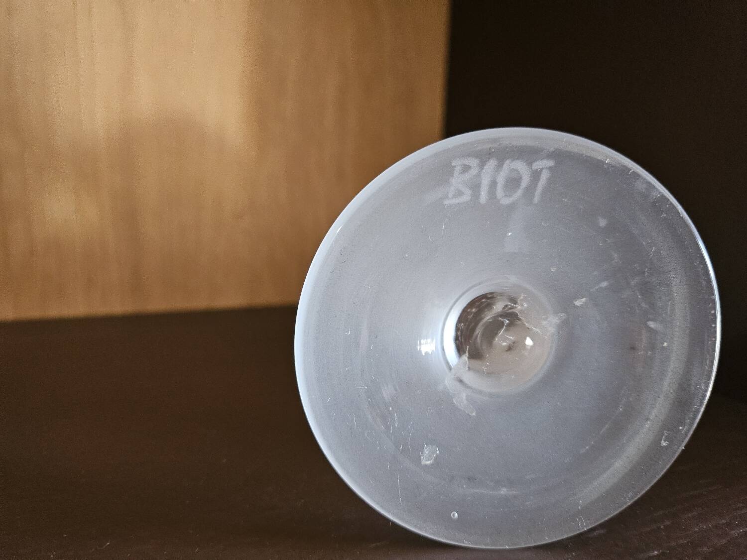 Biot glass soliflore vase