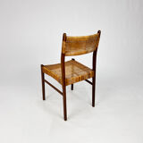 Danish teak and papercord side chair, 1960s