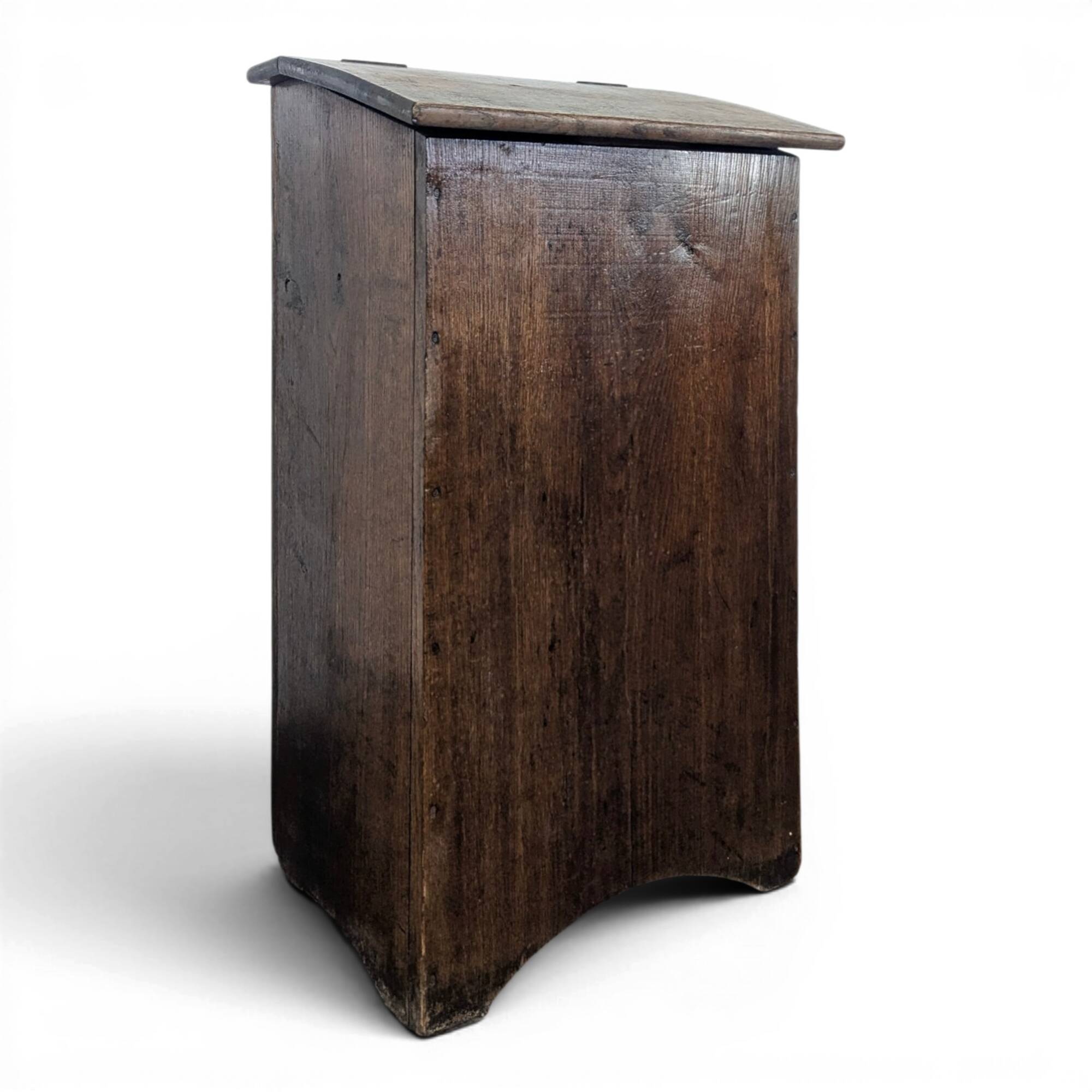 Solid oak bread box
