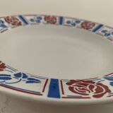 5 hollow plates Sarreguemines, Tabarin model