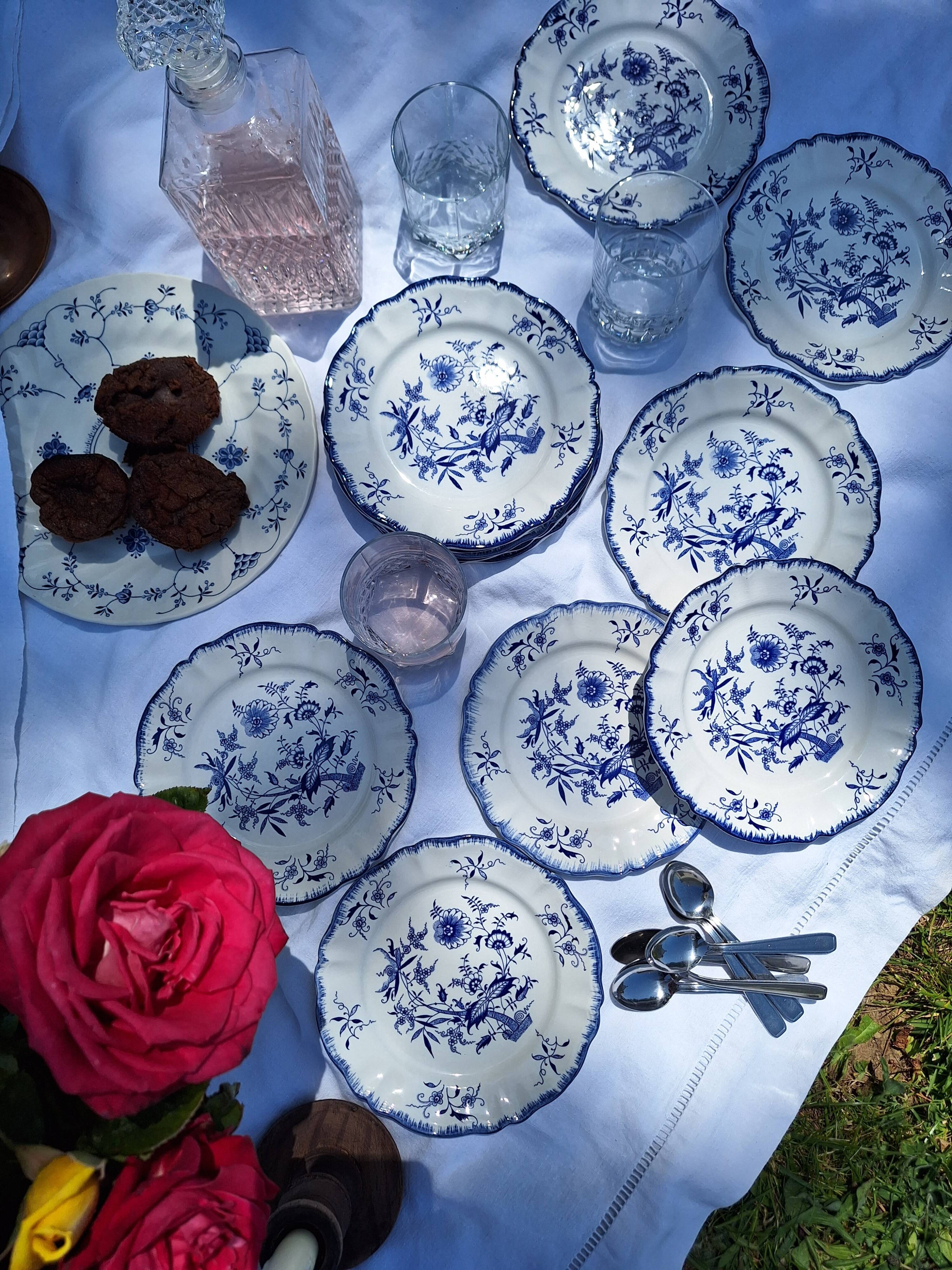 Dessert plates Sarreguemines Lancaster