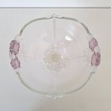 Vintage white and pink glass cup