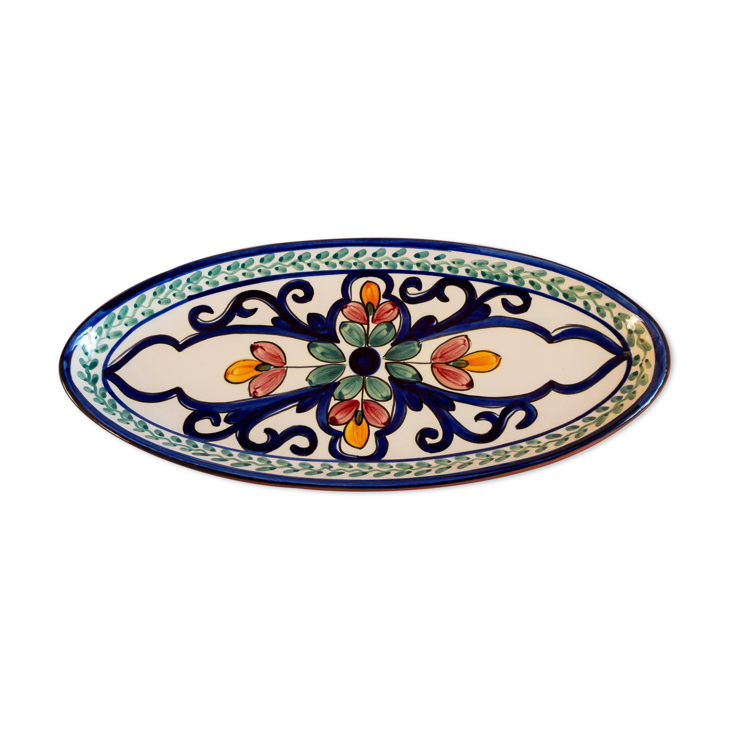 Plat de service ovale Azulejo