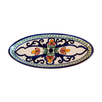 Azulejo oval serving dish