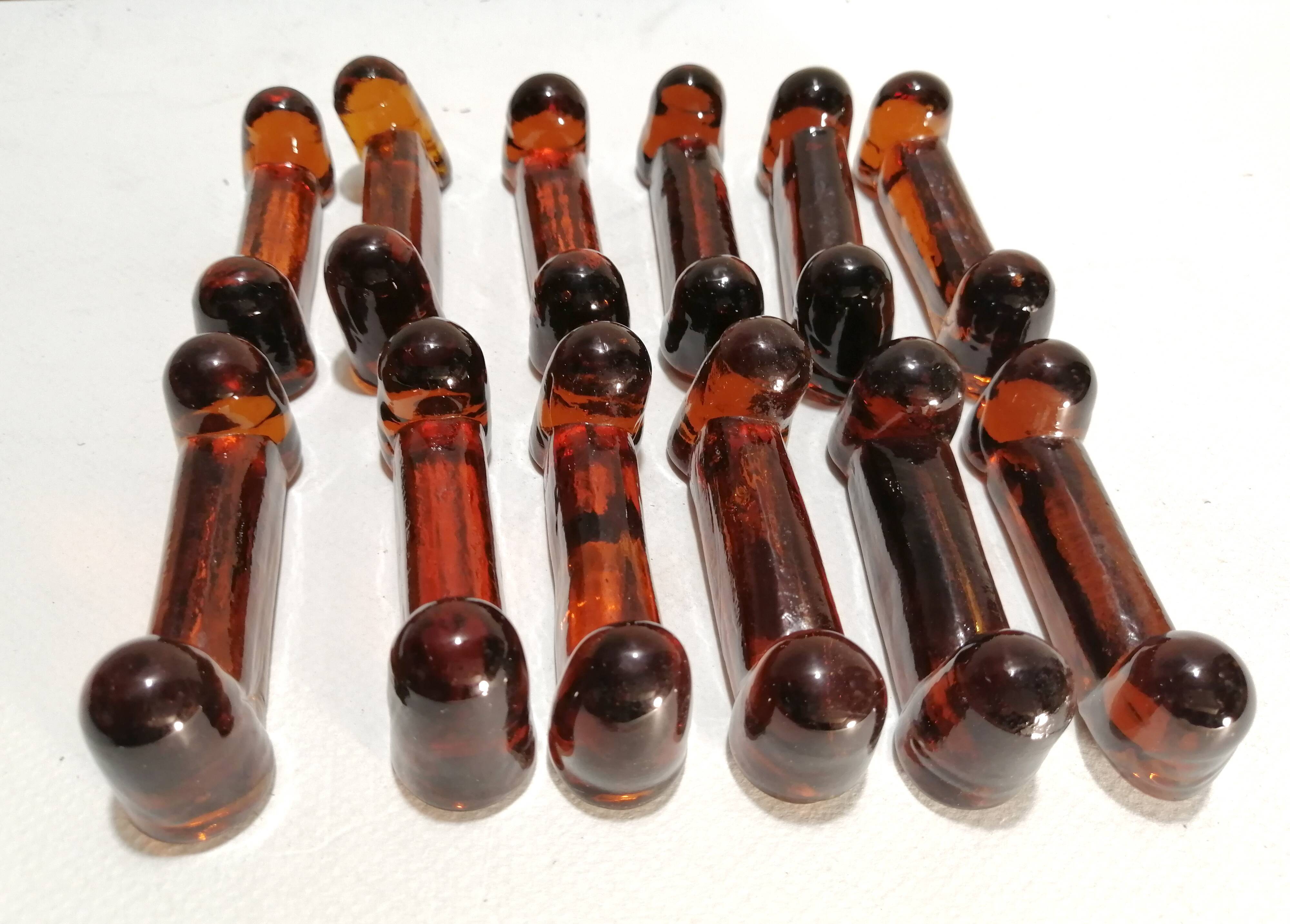 Signed 1960 BIOT 1960 bubled glass knife holder