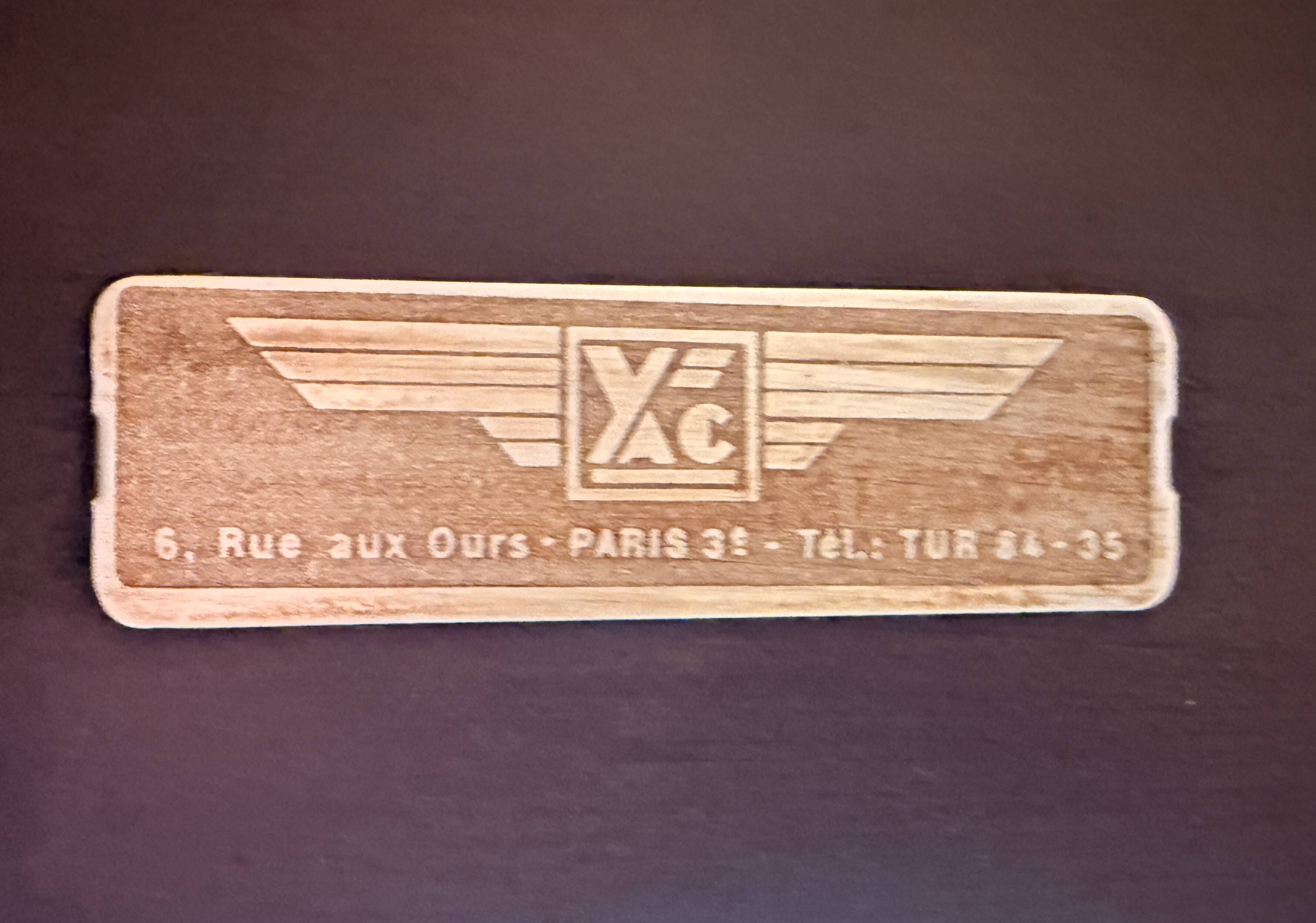 Bureau en métal industriel français "YAC Paris" vers 1950
