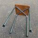 80s wood effect formica stool