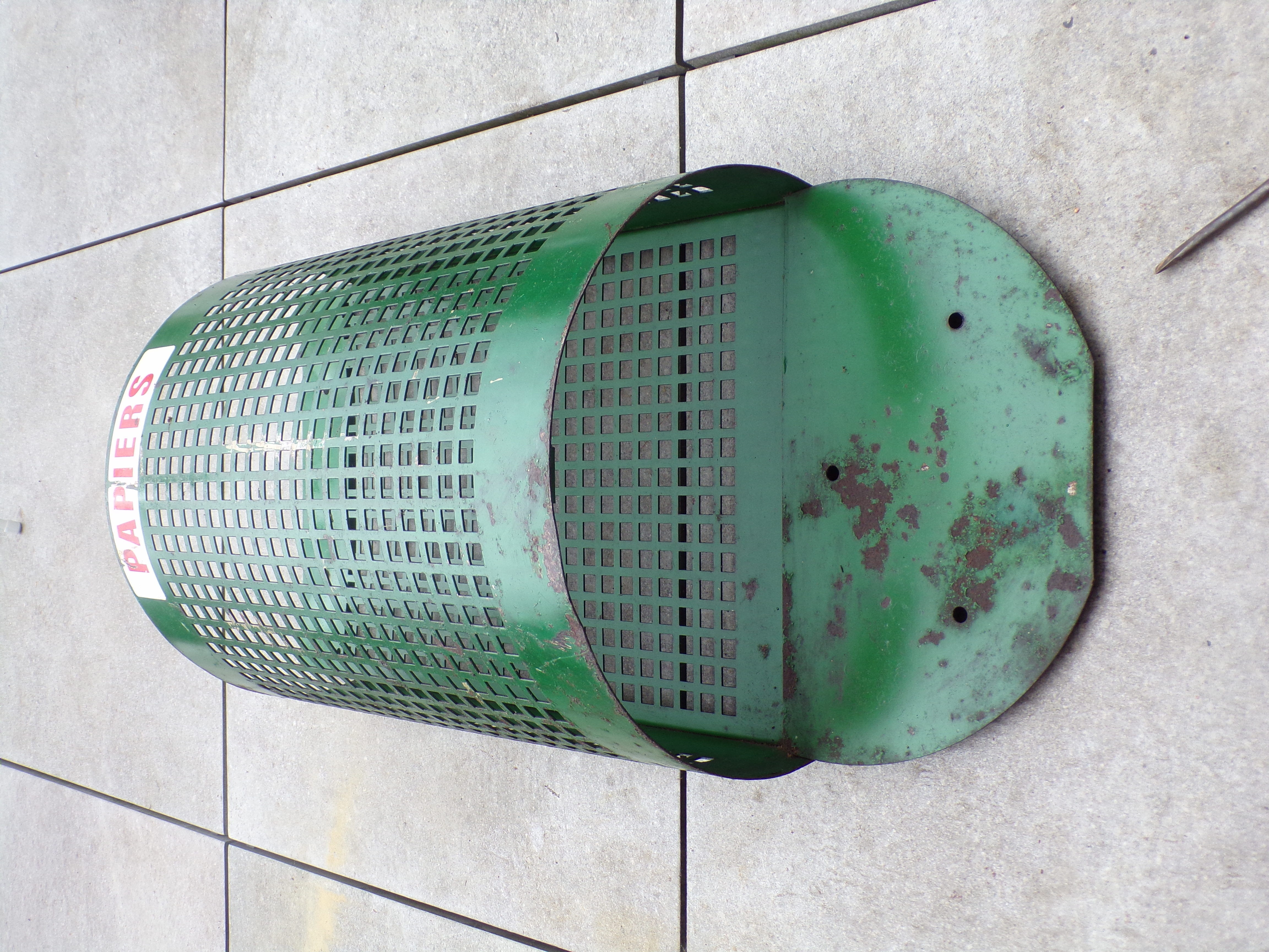 Public garden waste bin