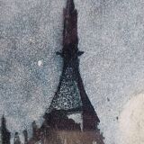 Le Querrec Lithograph Moonlight Effect on Mont Saint Michel 15/350