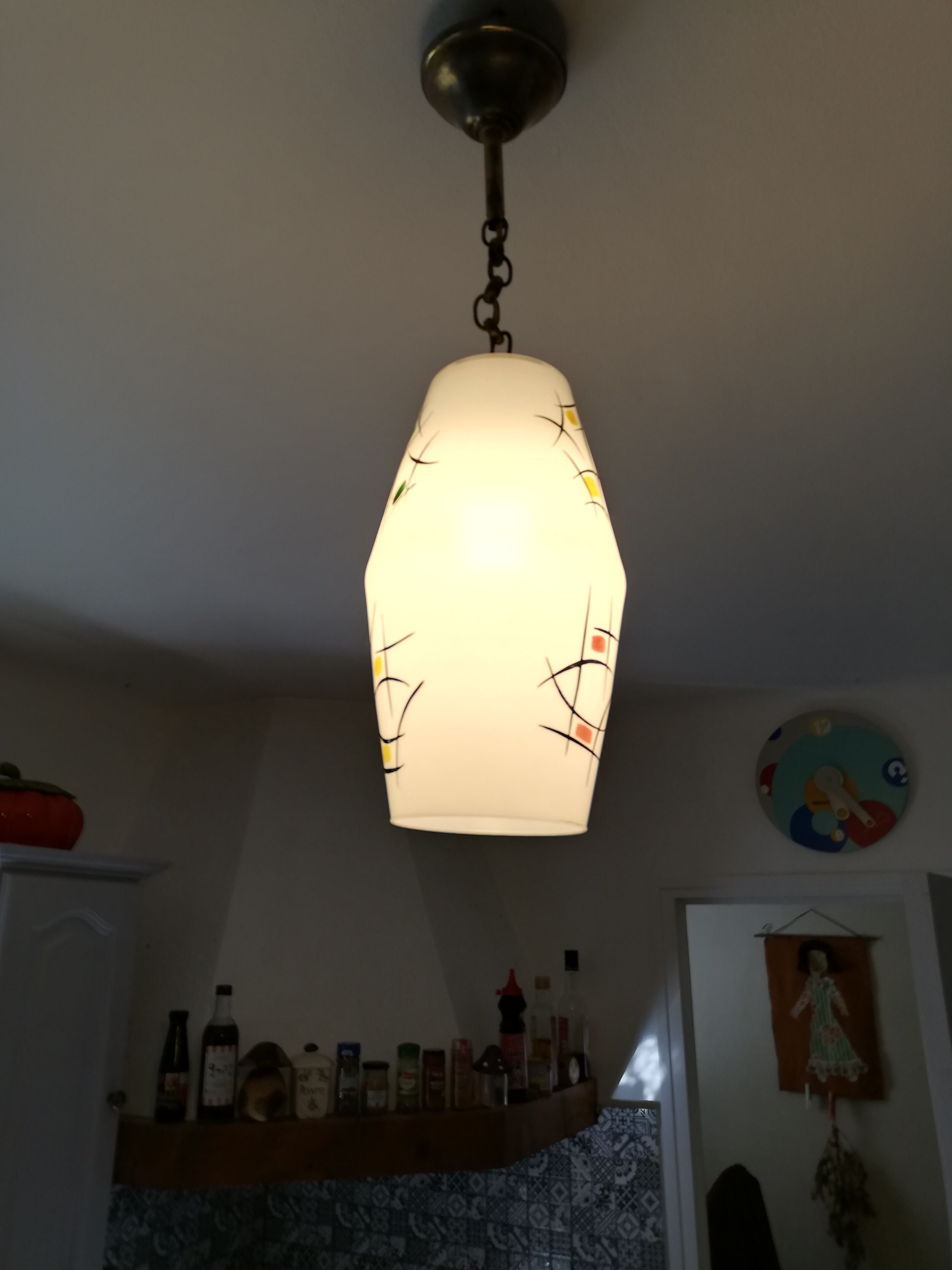 hanging lamp colorful Zen patterns 60