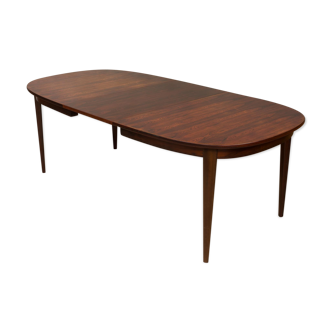 Table ovale d'extension de bois de rose d'Omann Jun