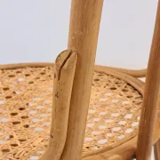 Vintage bamboo and cane chair, Thonet bistro style.