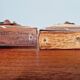 Pair of teak scissor wall lights, Scandinavian style, 1960s