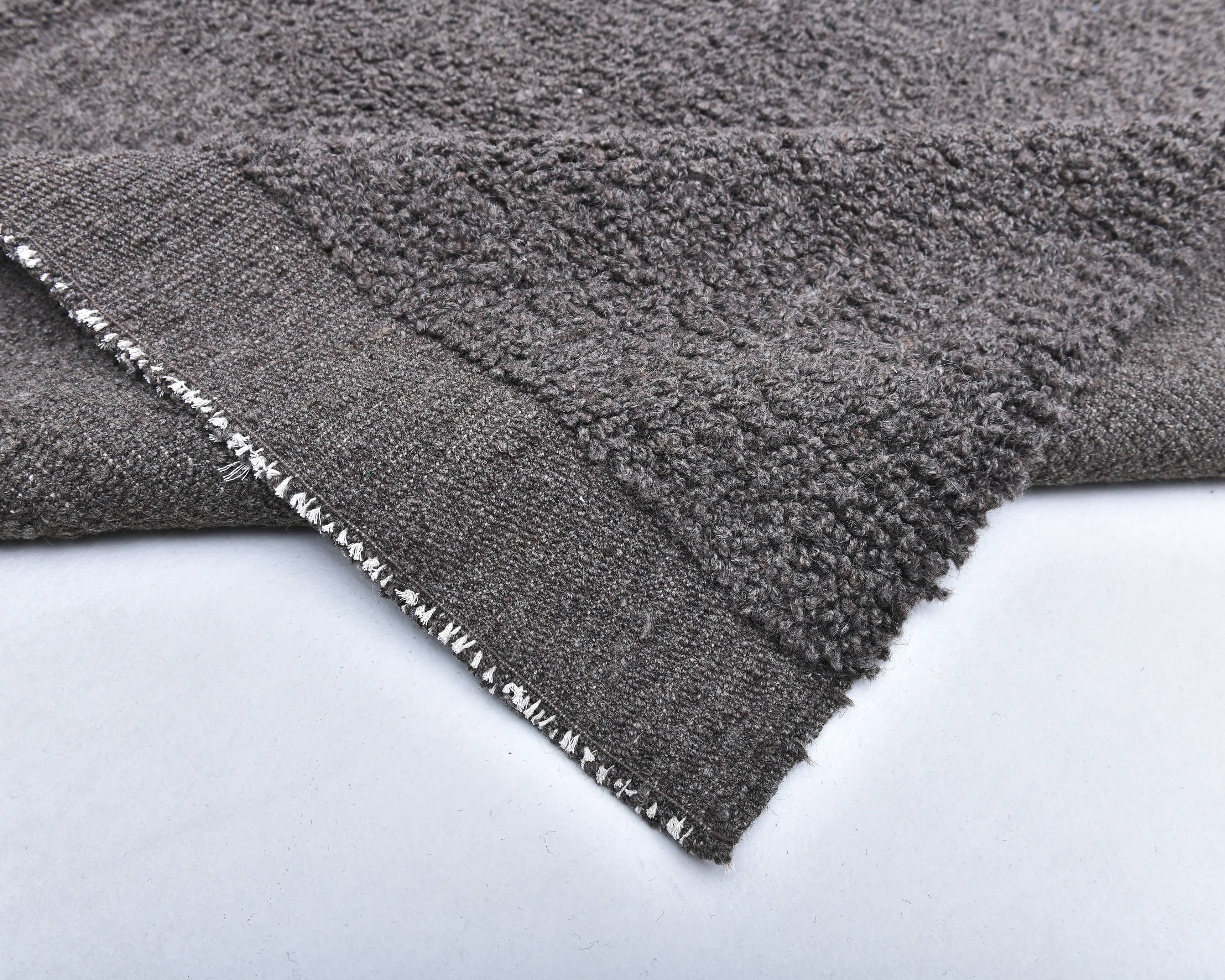 7x10 Oversize Brown Handmade Rug, 211x302Cm SK 241441