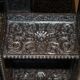 Anglo-Indian revolving library table, decorated, 1880.
