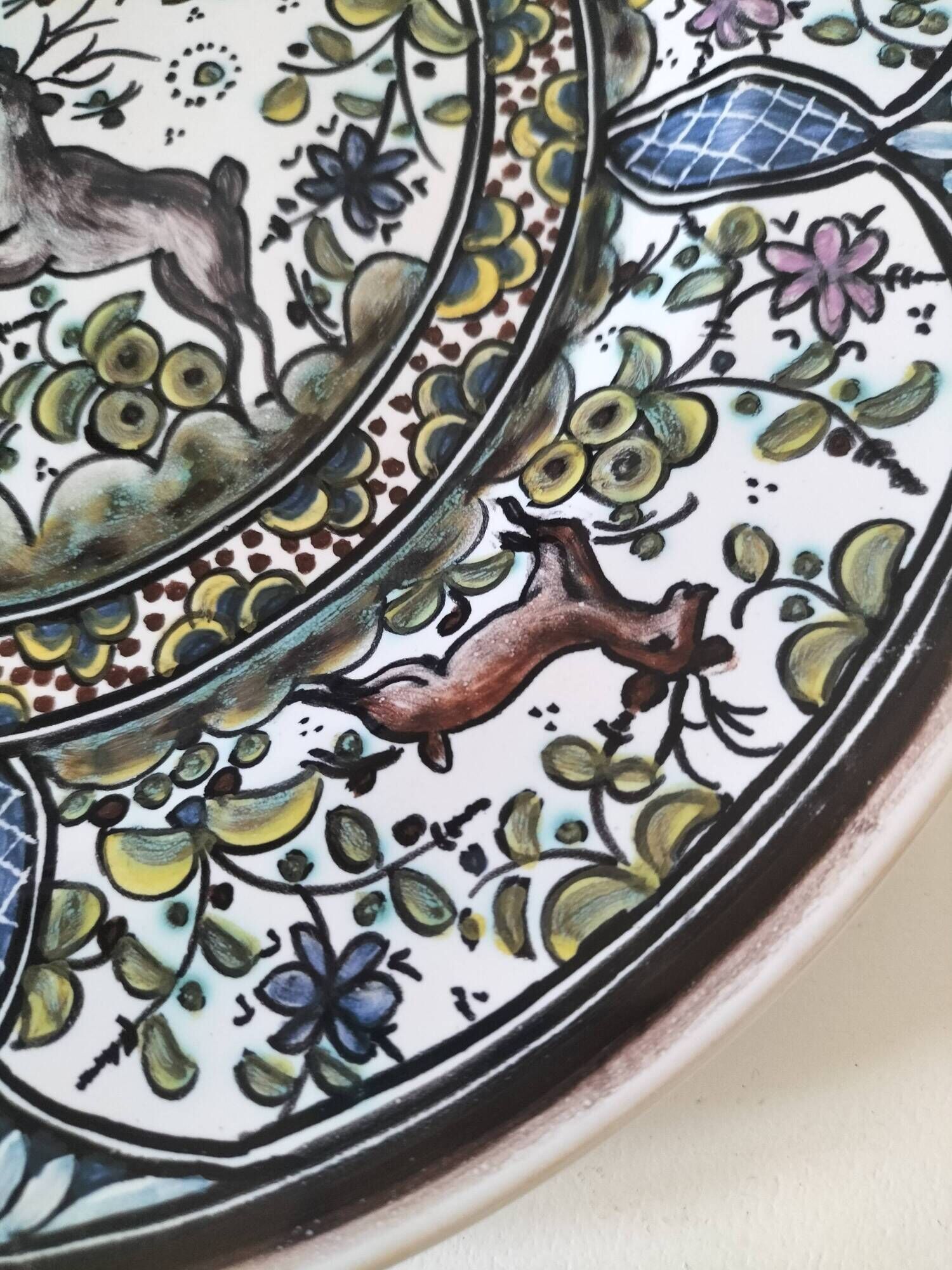 Plate São Pedro Conimbriga Portugal signed Sousa