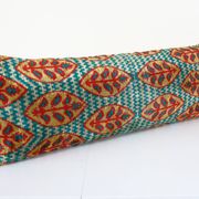 Ikat extra long velvet pillow cover - silk ethnic velvet bench pillow cover - ethnic decorative