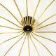 Huge 18-arm mid-century modern brass Sputnik ceiling lamp | Ø 113 cm