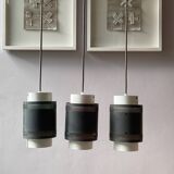 Set of three Vintage Pendant Lamps 1960's Made in Denmark