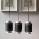 Lot de 3 suspensions, années 1960 Made in Denmark