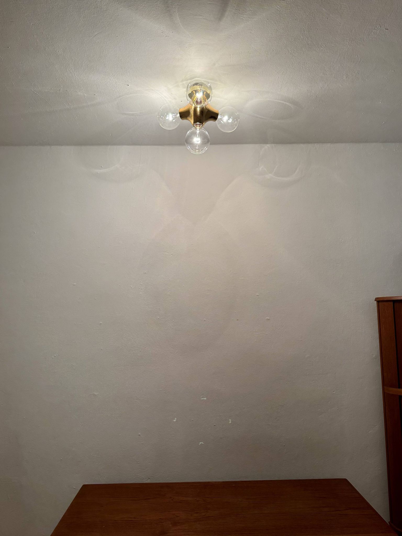 1 of 2 Sputnik Gemini Flush Lamps by Gebrüder Cosack