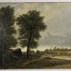 French school (19th century) - Landscape by Lake Geneva