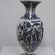 Vase en faience de Delft Royal Sphinx - decor oiseau bleu