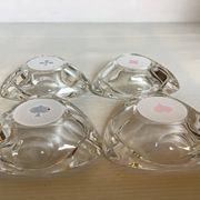 Four ashtrays playing cards spade diamond club heart