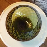 Khaki green empolied vase h=33cm