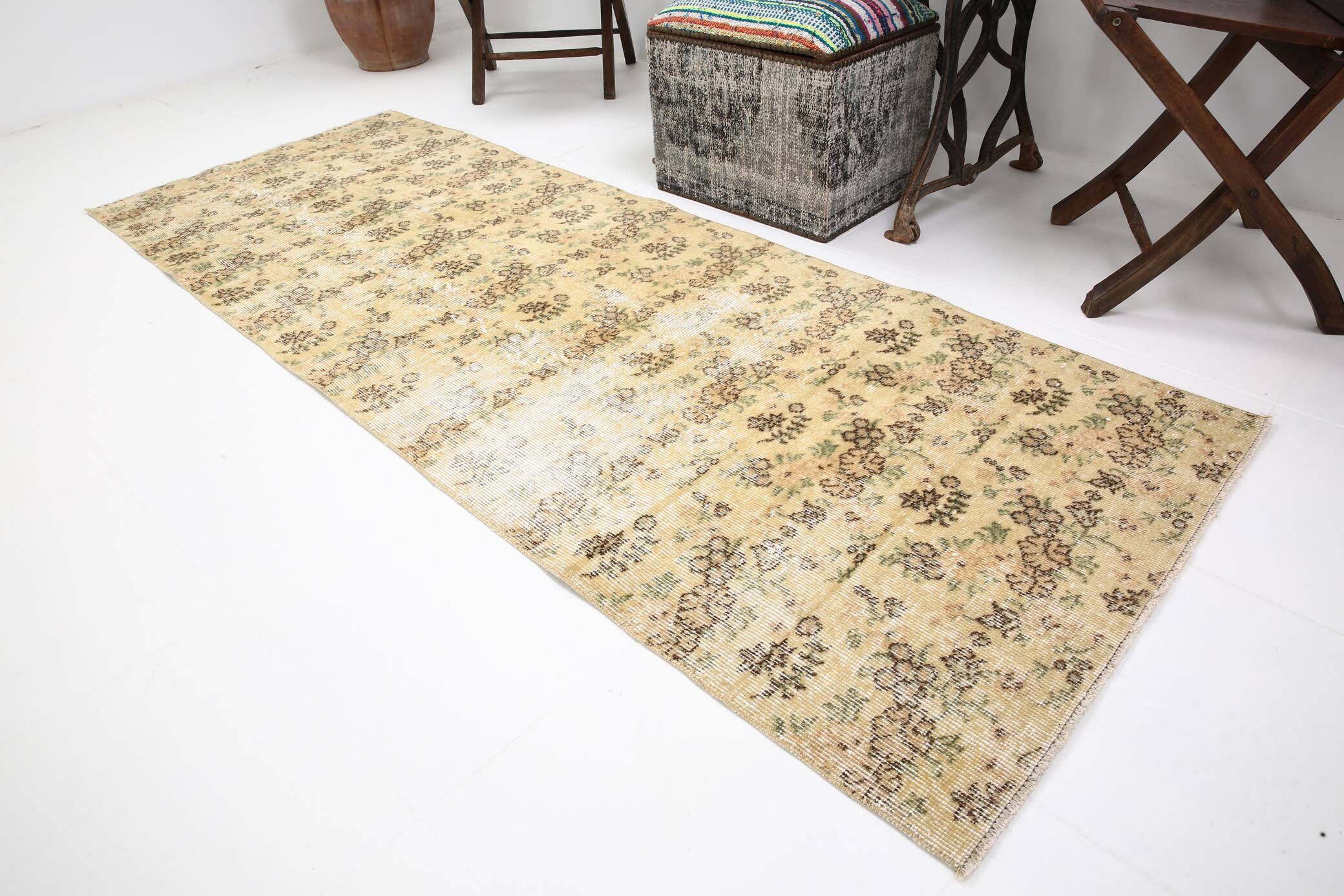 Antique Vintage Runner Rug, 86x230Cm SK 5248