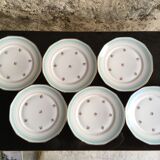 Celadon porcelain plates flower pattern