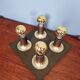 Space Age Wall Light/Ceiling Light in brass, Cosack Leuchten, 1970